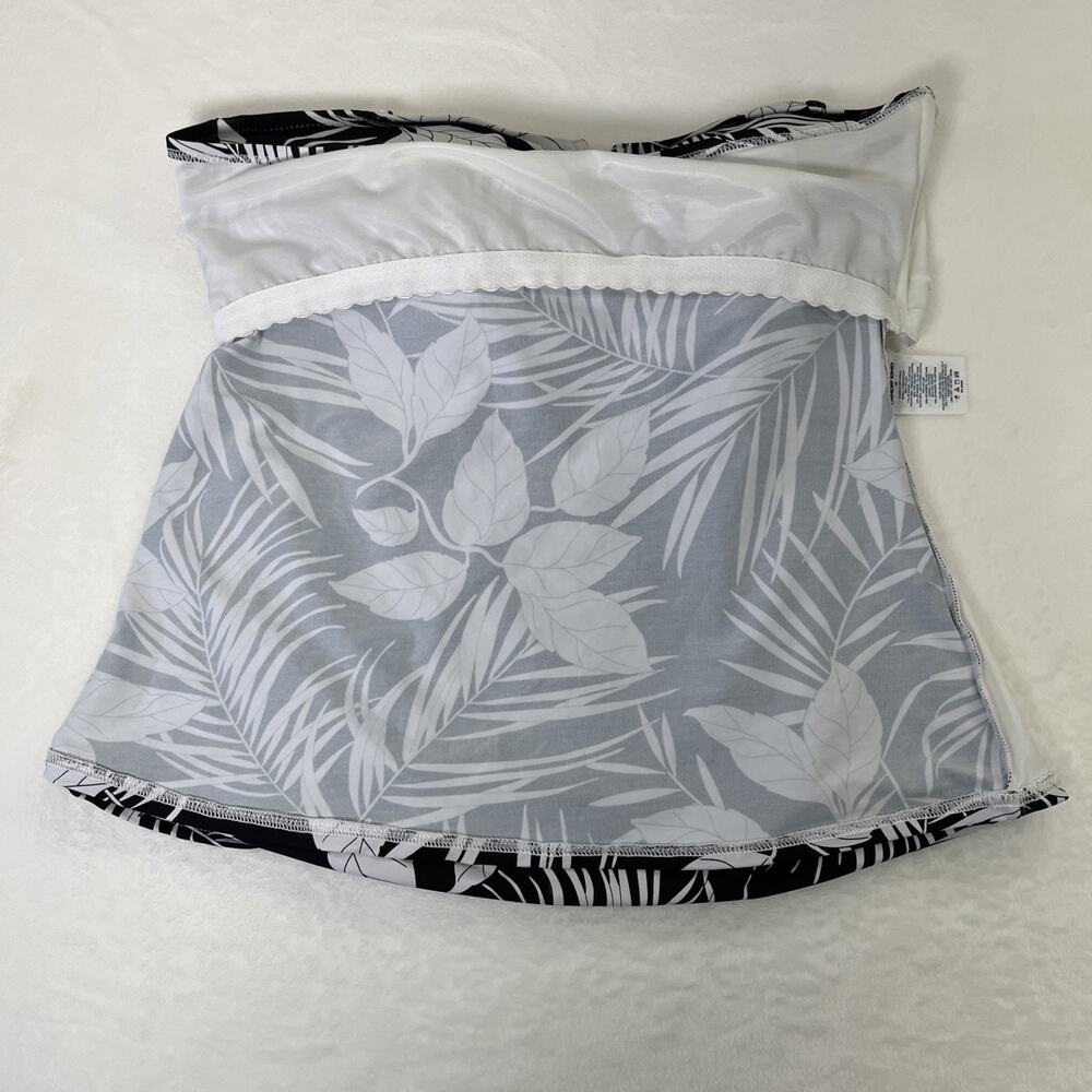LANDS' END Womens Bandeau Wireless Convertible Strap Bathing Suit Top Sz. 16 FS - Picture 7 of 8
